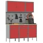 Conjunto de banco de trabajo de 8 piezas Acero Rojo by , Work tables - Ref: Foro24-3321429, Price: 519,95 €, Discount: %