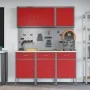 Conjunto de banco de trabajo de 8 piezas Acero Rojo by , Work tables - Ref: Foro24-3321429, Price: 519,95 €, Discount: %