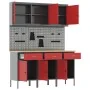Conjunto de banco de trabajo de 8 piezas Acero Rojo by , Work tables - Ref: Foro24-3321429, Price: 519,95 €, Discount: %
