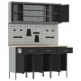 Conjunto de banco de trabajo de 7 piezas de en acero negro by , Work tables - Ref: Foro24-3321430, Price: 517,43 €, Discount: %