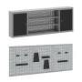 Conjunto de banco de trabajo de 7 piezas de en acero negro by , Work tables - Ref: Foro24-3321430, Price: 517,43 €, Discount: %