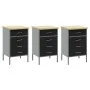 Conjunto de banco de trabajo de 8 piezas en acero negro by , Work tables - Ref: Foro24-3321434, Price: 631,04 €, Discount: %