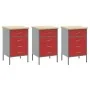 Conjunto de gabinete de trabajo y tablero de clavos de 8 piezas rojo MDF y metal von , Arbeitstische - Ref: Foro24-3321435, P...