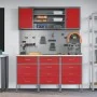 Conjunto de banco de trabajo de 7 piezas en acero rojo von , Arbeitstische - Ref: Foro24-3321437, Preis: 587,56 €, Rabatt: %