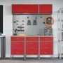 Conjunto de Banco de Trabajo de 8 Piezas Rojo Acero von , Arbeitstische - Ref: Foro24-3321439, Preis: 640,85 €, Rabatt: %