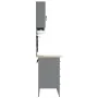 8-piece work cabinet and tool panel set black MDF and metal by , Work tables - Ref: Foro24-3321440, Price: 581,55 €, Discount: %