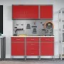 8-piece workbench set Red Steel | Foro24.es | Tu tienda online para hogar, jardín y más Foro24.es
