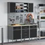 7-piece workbench set in black steel | Foro24.es | Tu tienda online para hogar, jardín y más Foro24.es
