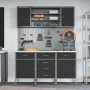 7-piece workbench set in black steel | Foro24.es | Tu tienda online para hogar, jardín y más Foro24.es