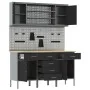 7-piece workbench set in black steel | Foro24.es | Tu tienda online para hogar, jardín y más Foro24.es