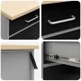 7-piece workbench set in black steel | Foro24.es | Tu tienda online para hogar, jardín y más Foro24.es