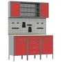 7-Piece Red Steel Workbench Set | Foro24.es | Tu tienda online para hogar, jardín y más Foro24.es