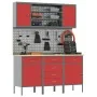 7-Piece Red Steel Workbench Set | Foro24.es | Tu tienda online para hogar, jardín y más Foro24.es