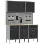 8-Piece Workbench Set Black Steel by , Work tables - Ref: Foro24-3321446, Price: 601,59 €, Discount: %