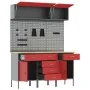 8-piece workbench set Steel Red by , Work tables - Ref: Foro24-3321445, Price: 577,65 €, Discount: %