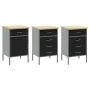 8-Piece Workbench Set Black Steel by , Work tables - Ref: Foro24-3321446, Price: 601,59 €, Discount: %