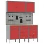 8-Piece Workbench Set in Red Steel | Foro24.es | Tu tienda online para hogar, jardín y más Foro24.es