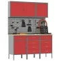 8-Piece Workbench Set in Red Steel | Foro24.es | Tu tienda online para hogar, jardín y más Foro24.es
