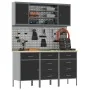 7-teiliges Werkbank-Set aus schwarzem Stahl von , Arbeitstische - Ref: Foro24-3321448, Preis: 577,93 €, Rabatt: %