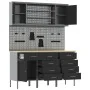 7-teiliges Werkbank-Set aus schwarzem Stahl von , Arbeitstische - Ref: Foro24-3321448, Preis: 577,93 €, Rabatt: %