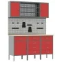 7-piece workbench in red metal | Foro24.es | Tu tienda online para hogar, jardín y más Foro24.es