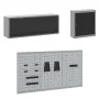 Juego de banco de trabajo de 8 piezas acero negro de , Mesas de trabajo - Ref: Foro24-3321450, Precio: 620,95 €, Descuento: %