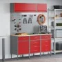8-piece workbench set in red steel | Foro24.es | Tu tienda online para hogar, jardín y más Foro24.es