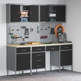 10-Piece Workbench Set in Black Steel