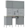 8-piece cabinet and tool panel set in MDF and red metal | Foro24.es | Tu tienda online para hogar, jardín y más Foro24.es