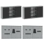 10-teiliges Werkbank-Set aus schwarzem Stahl von , Arbeitstische - Ref: Foro24-3321478, Preis: 744,07 €, Rabatt: %