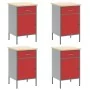 10-Piece Cabinet and Perforated Panel Set Red MDF and Metal | Foro24.es | Tu tienda online para hogar, jardín y más Foro24.es