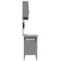 Set of 10 pieces for work cabinet and perforated panel Black MDF and Metal by , Work tables - Ref: Foro24-3321482, Price: 778...