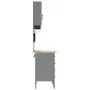Conjunto de Armario de Trabajo y Tablero de Clavos de 10 Piezas en Rojo, MDF y Metal de , Mesas de trabajo - Ref: Foro24-3321...
