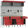 10-Piece Cabinet and Tool Board Set Red MDF and Metal | Foro24.es | Tu tienda online para hogar, jardín y más Foro24.es