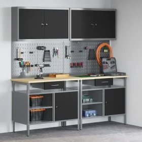 8-Piece Workbench Set in Black Steel