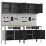 8-Piece Workbench Set in Black Steel | Foro24.es | Tu tienda online para hogar, jardín y más Foro24.es