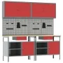 Red Steel 8-Piece Workbench Set | Foro24.es | Tu tienda online para hogar, jardín y más Foro24.es