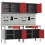 Red Steel 8-Piece Workbench Set | Foro24.es | Tu tienda online para hogar, jardín y más Foro24.es