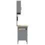 8-teiliges Werkbank-Set aus schwarzem Stahl von , Arbeitstische - Ref: Foro24-3321496, Preis: 582,30 €, Rabatt: %