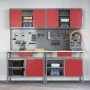 8-Piece Workbench Set in Red Steel | Foro24.es | Tu tienda online para hogar, jardín y más Foro24.es
