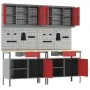 8-Piece Workbench Set in Red Steel | Foro24.es | Tu tienda online para hogar, jardín y más Foro24.es