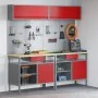 8-piece workbench set in red steel | Foro24.es | Tu tienda online para hogar, jardín y más Foro24.es