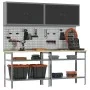 Juego de banco de trabajo de 8 piezas en acero gris de , Mesas de trabajo - Ref: Foro24-3321500, Precio: 430,52 €, Descuento: %