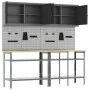Juego de banco de trabajo de 8 piezas en acero gris de , Mesas de trabajo - Ref: Foro24-3321500, Precio: 430,52 €, Descuento: %