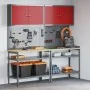 8-Piece Workbench Set Steel Gray | Foro24.es | Tu tienda online para hogar, jardín y más Foro24.es