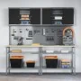 8-Piece Workbench Set Steel Gray by , Work tables - Ref: Foro24-3321502, Price: 452,56 €, Discount: %