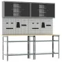 8-Piece Workbench Set Steel Gray by , Work tables - Ref: Foro24-3321502, Price: 452,56 €, Discount: %