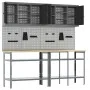 8-Piece Workbench Set Steel Gray by , Work tables - Ref: Foro24-3321502, Price: 452,56 €, Discount: %