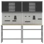8-Piece Workbench Set Steel Gray by , Work tables - Ref: Foro24-3321502, Price: 452,56 €, Discount: %