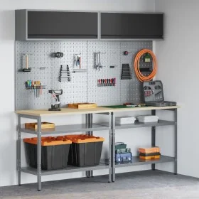 8-Piece Workbench Set in Gray Steel